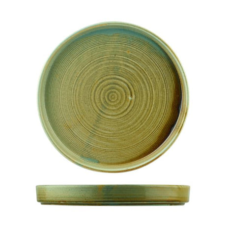 Large Round Stackable Plate, Nourish, 255x30mm from Cheforward. Sold in boxes of 6. Hospitality quality at wholesale price with The Flying Fork!