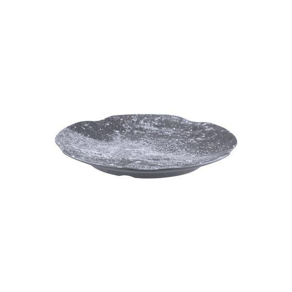 Large Round Weathered Pewter Platter, 310mm from Cheforward. Sold in boxes of 6. Hospitality quality at wholesale price with The Flying Fork!