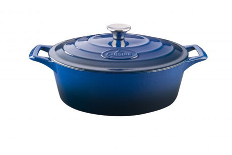 Oval Deep Casserole - 300mm, 4.75lt, Pro Series, Sapphire from La Cuisine. Sold in boxes of 1. Hospitality quality at wholesale price with The Flying Fork!