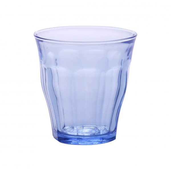 S small tapered blue Tumbler presented on a white background