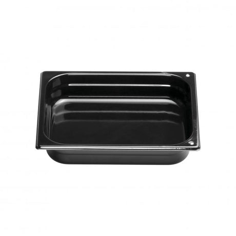 Black Enamel Maxipan - 65mm, 1-2 from Inox Macel. made out of Stainless Steel and sold in boxes of 1. Hospitality quality at wholesale price with The Flying Fork!