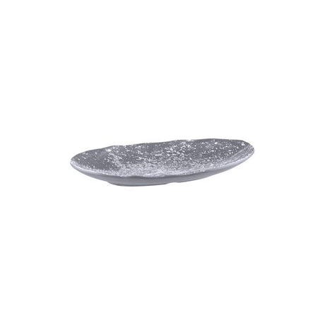 Medium Oval Weathered Pewter Platter, 260x155mm from Cheforward. Sold in boxes of 12. Hospitality quality at wholesale price with The Flying Fork!