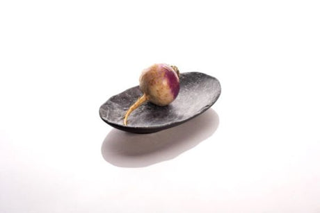 Medium Oval Weathered Pewter Platter, 260x155mm: Pack of 12