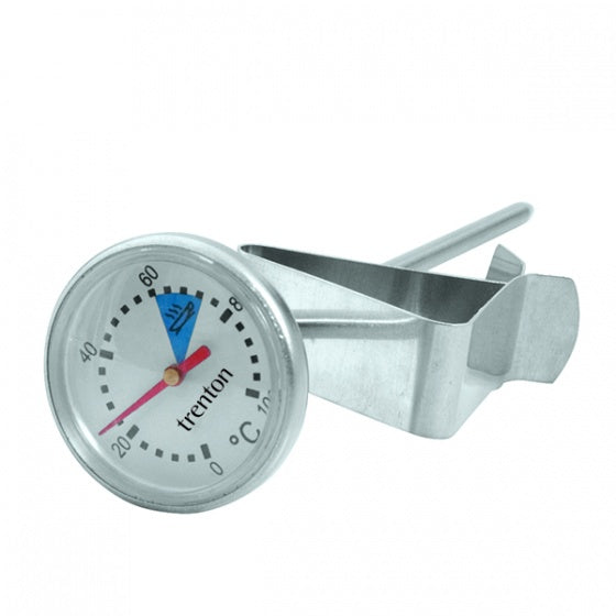 Milk Frothing Thermometer - 32mm Dial from Trenton. Sold in boxes of 1. Hospitality quality at wholesale price with The Flying Fork!