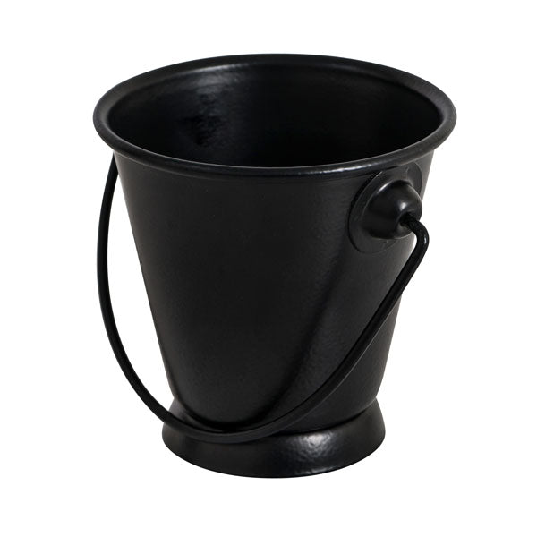 Mini Round Pail - Black, 70 x 70mm from Moda. Sold in boxes of 1. Hospitality quality at wholesale price with The Flying Fork!