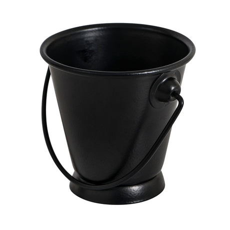 Mini Round Pail - Black, 70 x 70mm from Moda. Sold in boxes of 1. Hospitality quality at wholesale price with The Flying Fork!