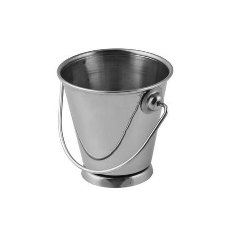 Mini Round Pail - S-S, 70 x 70mm from Moda. Sold in boxes of 1. Hospitality quality at wholesale price with The Flying Fork!