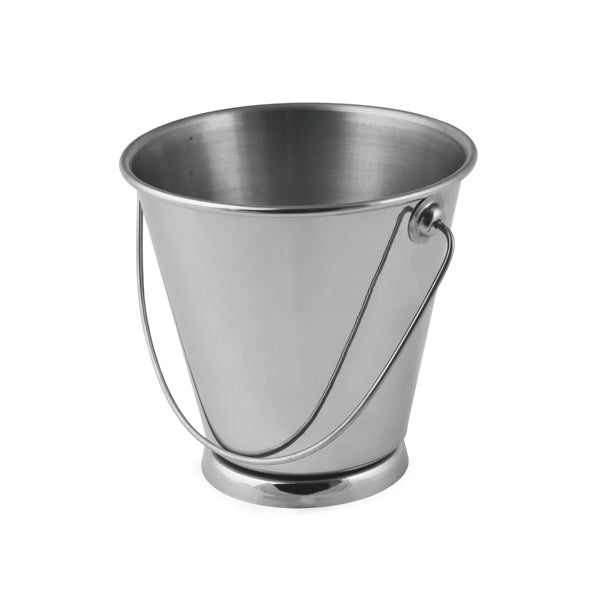 Mini Round Pail - S-S, 120 x 120mm from Moda. Sold in boxes of 1. Hospitality quality at wholesale price with The Flying Fork!