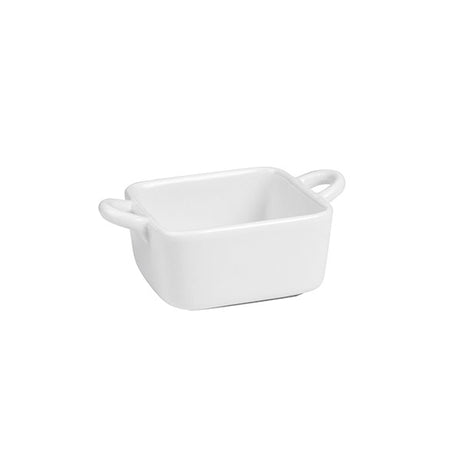 Mini Square Dish - 70 x 70 x 35mm from Basics. made out of Porcelain and sold in boxes of 24. Hospitality quality at wholesale price with The Flying Fork!