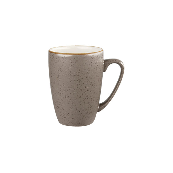 Mug - 340mL, Peppercorn Grey, Stonecast from Churchill. made out of Porcelain and sold in boxes of 6. Hospitality quality at wholesale price with The Flying Fork!