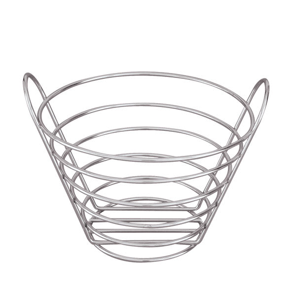 Multi - Purpose Basket - Chrome, 200 x 130mm from TheFlyingFork. Sold in boxes of 1. Hospitality quality at wholesale price with The Flying Fork!