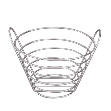 Multi - Purpose Basket - Chrome, 200 x 130mm from TheFlyingFork. Sold in boxes of 1. Hospitality quality at wholesale price with The Flying Fork!