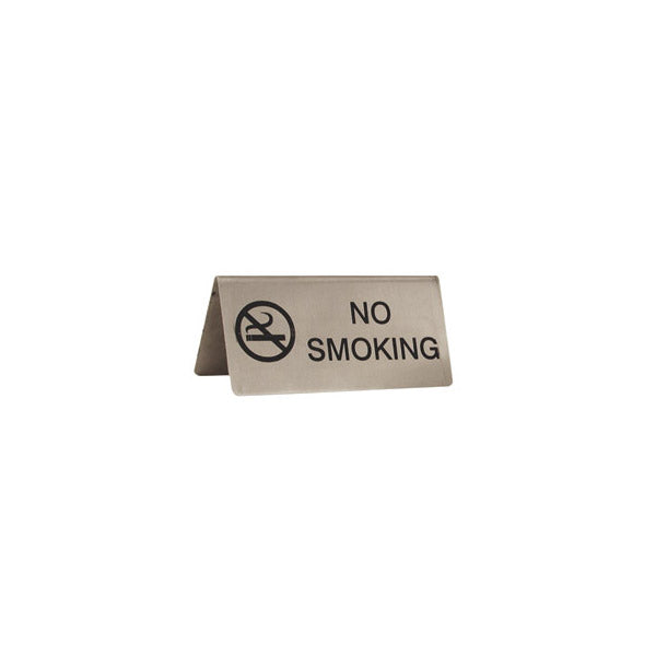 No Smoking Sign - S-S, A - Frame, 100 x 43mm from TheFlyingFork. Sold in boxes of 1. Hospitality quality at wholesale price with The Flying Fork!