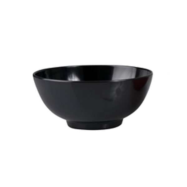 Noodle Bowl - Black, 110mm from Ryner Melamine. Sold in boxes of 12. Hospitality quality at wholesale price with The Flying Fork!
