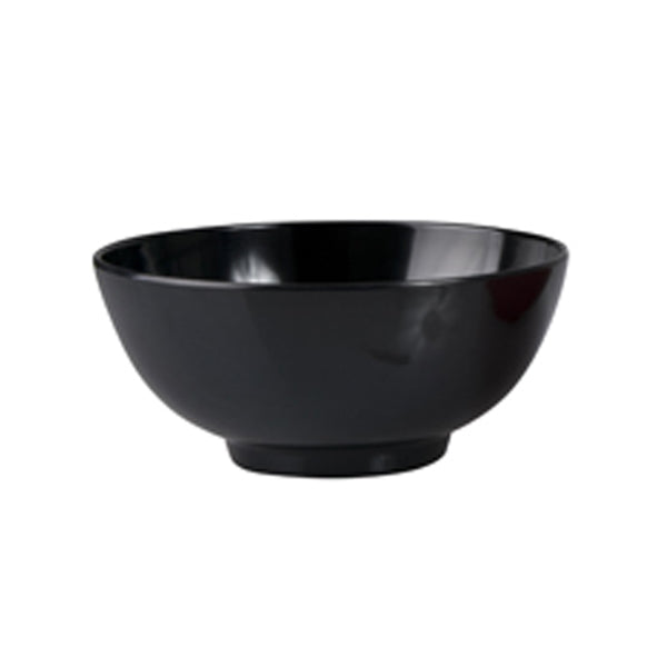 Noodle Bowl - Black, 150mm from Ryner Melamine. Sold in boxes of 12. Hospitality quality at wholesale price with The Flying Fork!