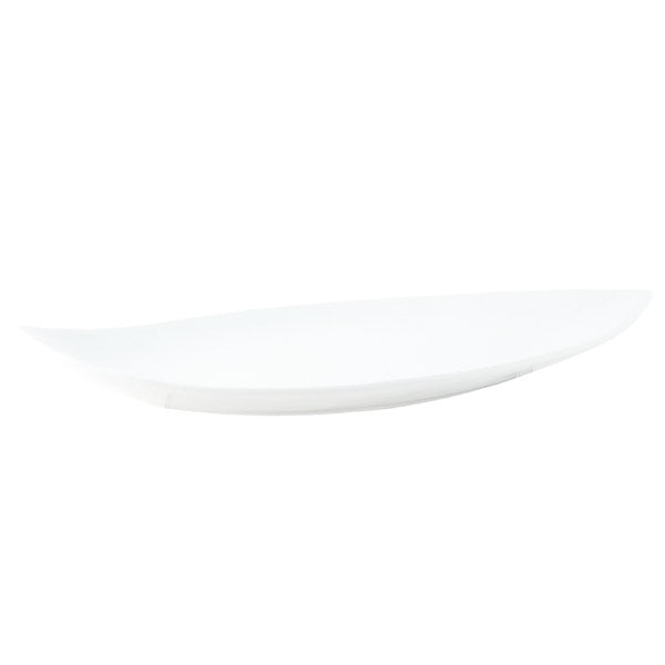 Olive Shape Plate - 350mm from Ryner Tableware. made out of Porcelain and sold in boxes of 24. Hospitality quality at wholesale price with The Flying Fork!