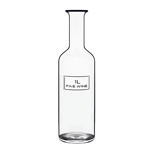 Wine Bottle - 1Lt, Optima from Luigi Bormioli. made out of Glass and sold in boxes of 6. Hospitality quality at wholesale price with The Flying Fork!