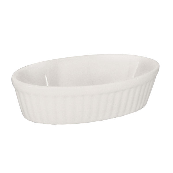 Oval Baker - 150 x 40mm from Basics. Sold in boxes of 24. Hospitality quality at wholesale price with The Flying Fork!