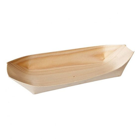 Oval Boat - Bio Wood, 60 x 45mm from TheFlyingFork. Sold in boxes of 1. Hospitality quality at wholesale price with The Flying Fork!
