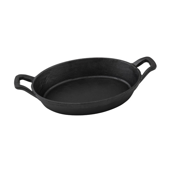 Oval Gratin - Cast Iron, 212 x 44mm from Moda. Sold in boxes of 1. Hospitality quality at wholesale price with The Flying Fork!