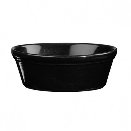 Oval Pie Dish - 450ml, Black, Churchill from Churchill. made out of Porcelain and sold in boxes of 12. Hospitality quality at wholesale price with The Flying Fork!
