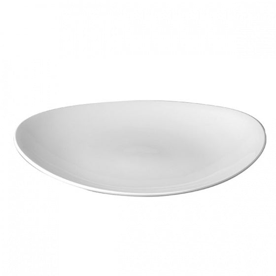Oval Plate - Coupe, 197 x 160mm from Churchill. made out of Porcelain and sold in boxes of 12. Hospitality quality at wholesale price with The Flying Fork!
