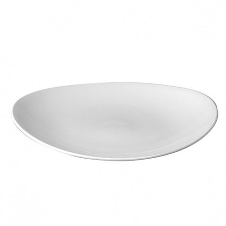 Oval Plate - Coupe, 197 x 160mm from Churchill. made out of Porcelain and sold in boxes of 12. Hospitality quality at wholesale price with The Flying Fork!