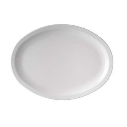 Oval Plate - Narrow Rim, White, 290mm - Melamine from Ryner Melamine. Sold in boxes of 6. Hospitality quality at wholesale price with The Flying Fork!
