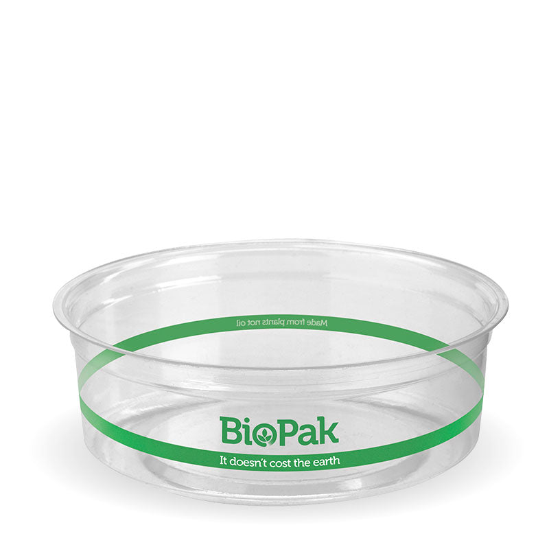 Biobowl - 240ml, 121mm (Box of 500) from BioPak. Compostable, made out of Bioplastic and sold in boxes of 1. Hospitality quality at wholesale price with The Flying Fork!