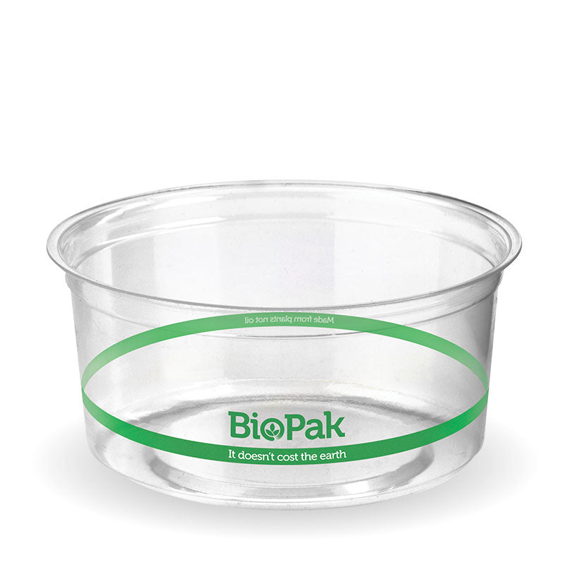 Biobowl - 360ml, 121mm (Box of 500) from BioPak. Compostable, made out of Bioplastic and sold in boxes of 1. Hospitality quality at wholesale price with The Flying Fork!