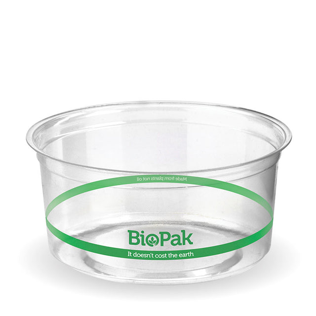 Biobowl - 360ml, 121mm (Box of 500) from BioPak. Compostable, made out of Bioplastic and sold in boxes of 1. Hospitality quality at wholesale price with The Flying Fork!