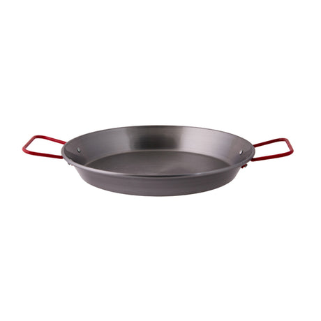 Paella Pan - Black Steel, 260mm from Pujadas. Sold in boxes of 1. Hospitality quality at wholesale price with The Flying Fork!
