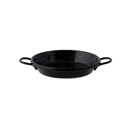 Paella Pan - Enamelled, 100mm from Pujadas. Sold in boxes of 1. Hospitality quality at wholesale price with The Flying Fork!