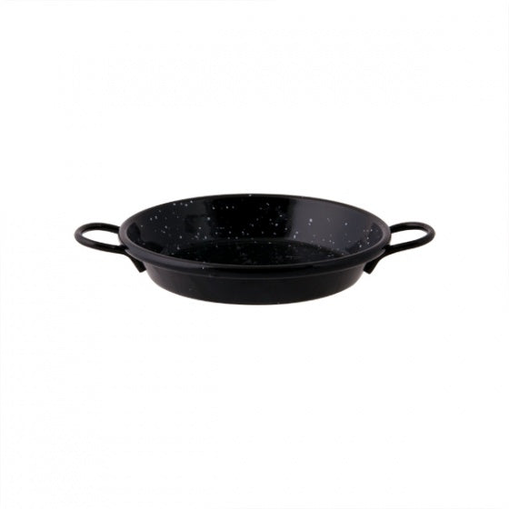 Paella Pan - Enamelled, 340mm from Pujadas. Sold in boxes of 1. Hospitality quality at wholesale price with The Flying Fork!