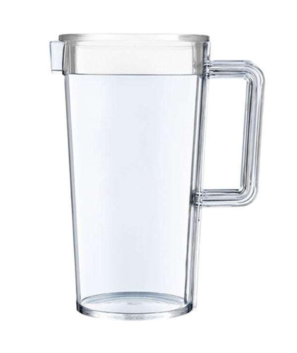 Palm Unbreakable Jug and White Lid 1.3Lt from Palm Products. made out of Tritan - BPA Free and sold in boxes of 4. Hospitality quality at wholesale price with The Flying Fork!