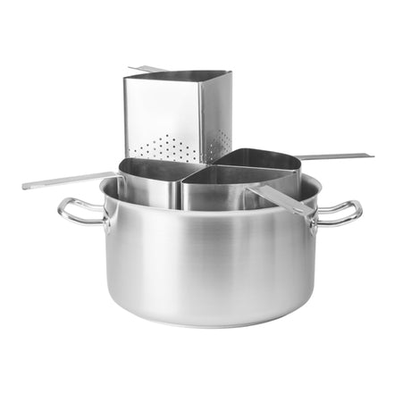 Pasta Cooker Set - 18-10, 5Pcs from Pujadas. Sold in boxes of 1. Hospitality quality at wholesale price with The Flying Fork!