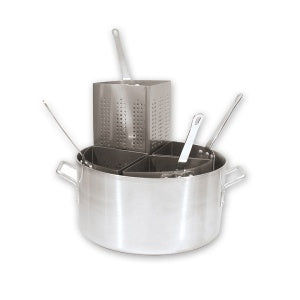 Pasta Cooker Set - Alum., With 4 S-S Inserts from CaterChef. Sold in boxes of 1. Hospitality quality at wholesale price with The Flying Fork!