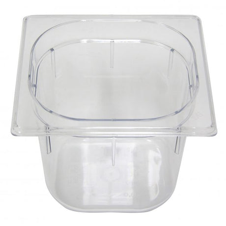 Gastronorm Pan - 200mm, 1-6 Size, 3.0Lt, Polycarbonate, Clear from Inox Macel. made out of Polycarbonate and sold in boxes of 5. Hospitality quality at wholesale price with The Flying Fork!