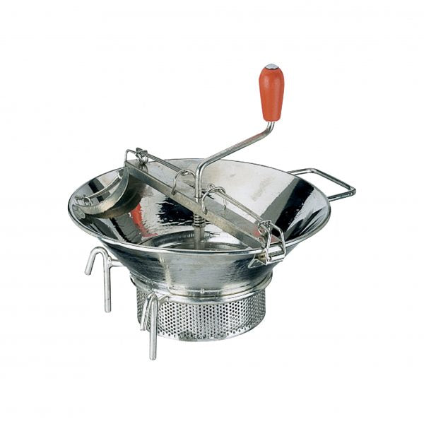 Food Mill (Weighs 3.3Kg) - with 3mm Blade, 370mm from Paderno. made out of Tin Plated and sold in boxes of 1. Hospitality quality at wholesale price with The Flying Fork!