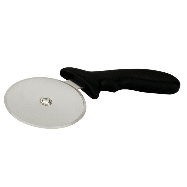 Pizza Cutter - S-S, Plastic Handle from TheFlyingFork. Sold in boxes of 1. Hospitality quality at wholesale price with The Flying Fork!