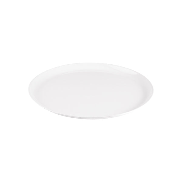 Pizza Plate - White, 330mm from Ryner Melamine. made out of Melamine and sold in boxes of 6. Hospitality quality at wholesale price with The Flying Fork!