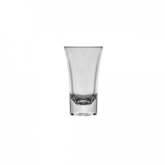 Polycarbonate Double Shot 60ml from Polysafe. made out of Polycarbonate and sold in boxes of 24. Hospitality quality at wholesale price with The Flying Fork!