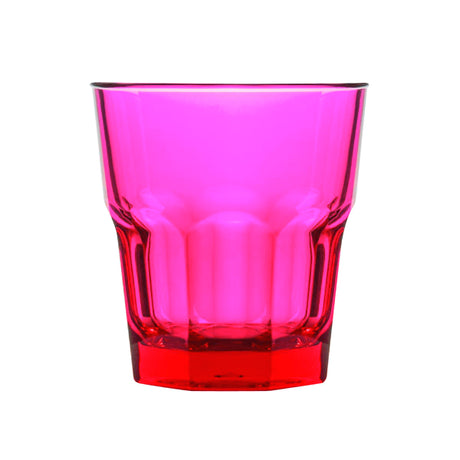 Polycarbonate Rock Tumbler 240ml - Pink (PS4PINK) from Polysafe. made out of Polycarbonate and sold in boxes of 24. Hospitality quality at wholesale price with The Flying Fork!