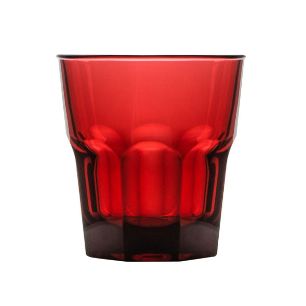 Polycarbonate Rock Tumbler 240ml - Red (PS4RED) from Polysafe. made out of Polycarbonate and sold in boxes of 24. Hospitality quality at wholesale price with The Flying Fork!