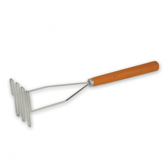 Potato Masher - Wood Handle, 430mm from TheFlyingFork. Sold in boxes of 1. Hospitality quality at wholesale price with The Flying Fork!