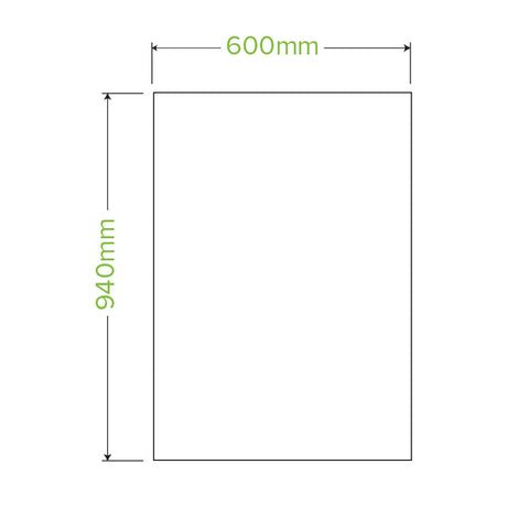 20L bioplastic bag with handles - Green - Carton of 1000 units