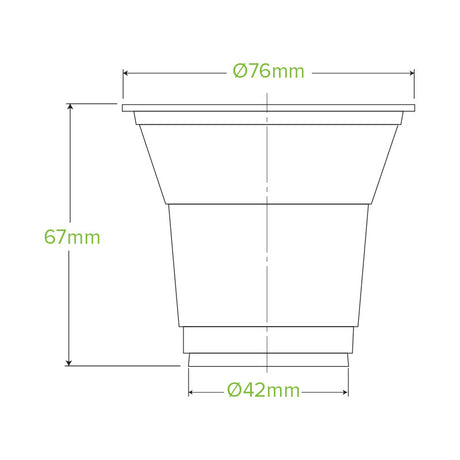 150ml cup - clear - Carton of 2000 units