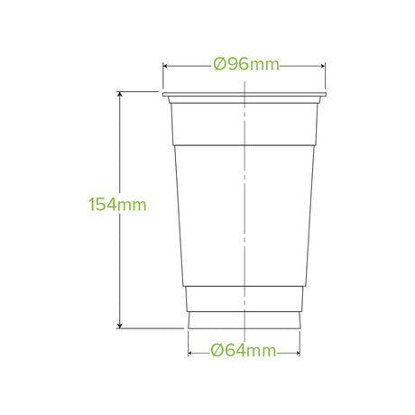 700ml cup - clear - Carton of 1000 units