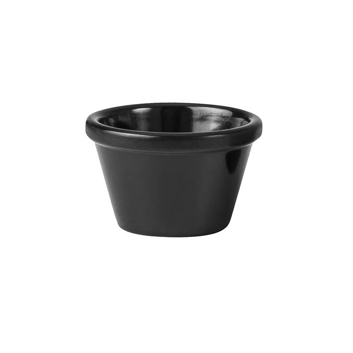 Ramekin - Black, 63 x 40mm-45ml from Ryner Melamine. made out of Melamine and sold in boxes of 72. Hospitality quality at wholesale price with The Flying Fork!