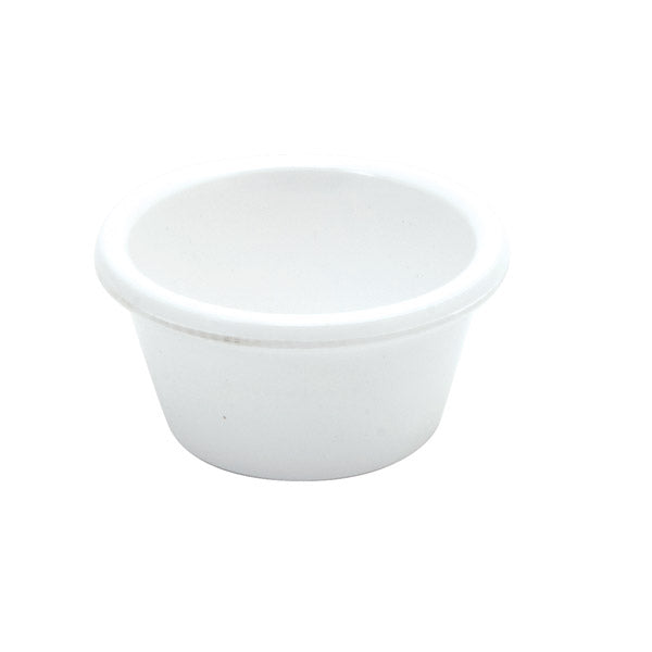Ramekin - White, 63 x 40mm-45ml from Ryner Melamine. made out of Melamine and sold in boxes of 72. Hospitality quality at wholesale price with The Flying Fork!